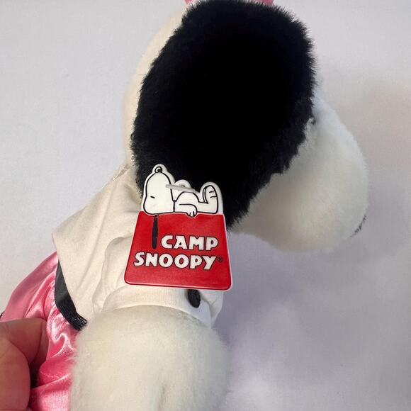 3 Camp Snoopy Plush Dolls-Snoopy, Belle & Aurora with Tags-Vintage Peanuts Toys - Picture 4 of 10
